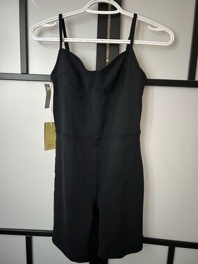 Aritzia Black Sleeveless Romper